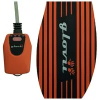 Glovii Verwarmde inlegzolen voor skischoenen - oranje/zwart