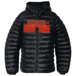 Glovii Verwarmde jas heren - zwart