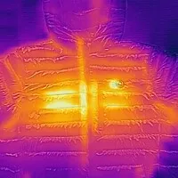 Glovii Verwarmde jas heren - zwart