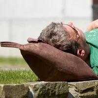The Bookseat Boekenstandaard en tabletstandaard oranje