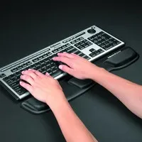 Fellowes Health-V Fabrik polssteun toetsenbord grafiet