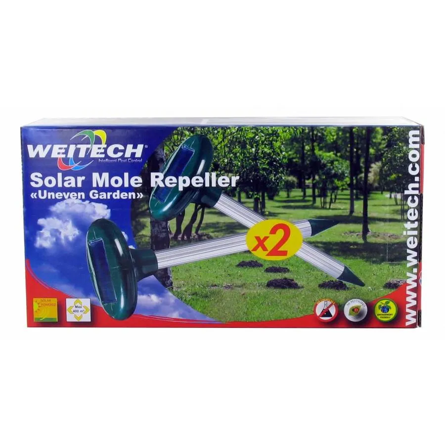 Solar mollenverjager 2 stuks | tot 400 m² | zonne-energie