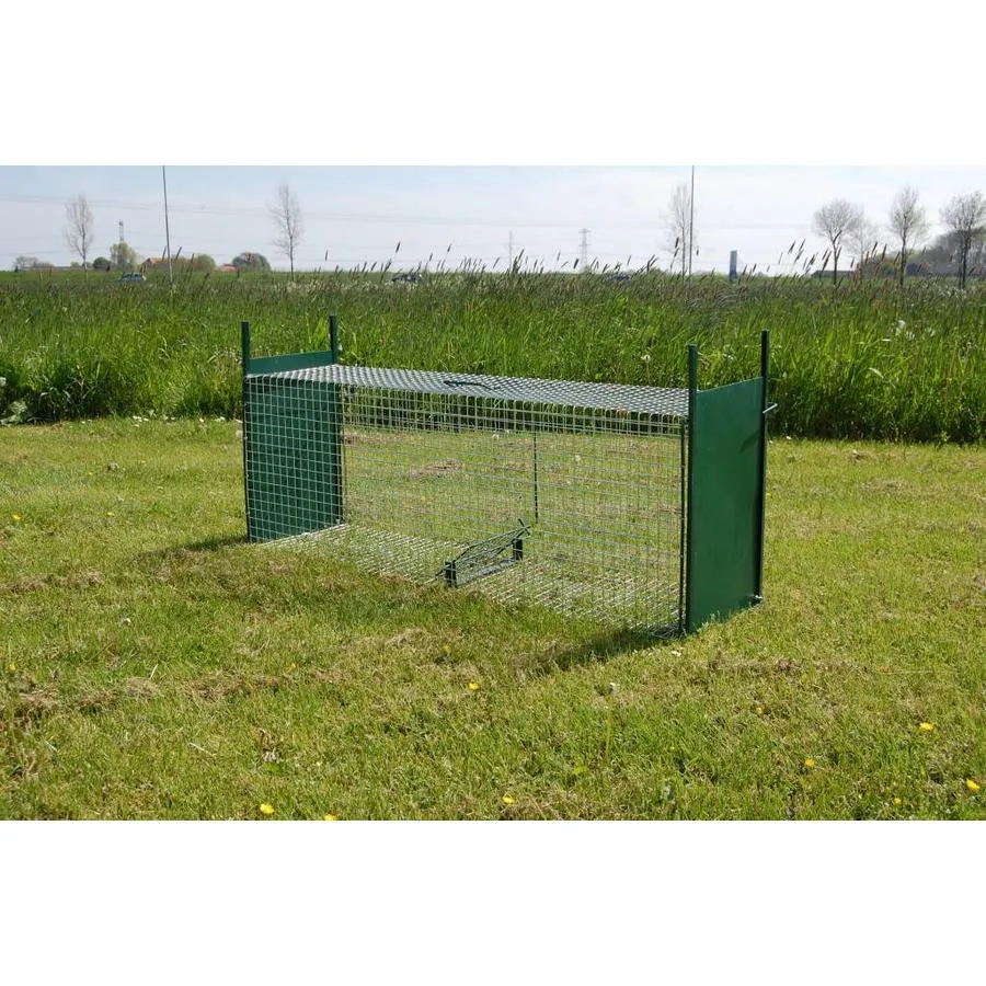 Wild vangkooi 130 x 36 x 47 cm met 2 ingangen | 2 mm gaas