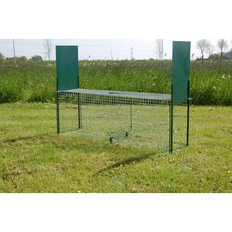 Wild vangkooi 130 x 36 x 47 cm met 2 ingangen | 2 mm gaas