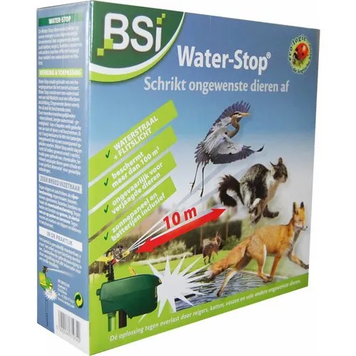BSI Dierenverjager met waterstraal en flitslicht