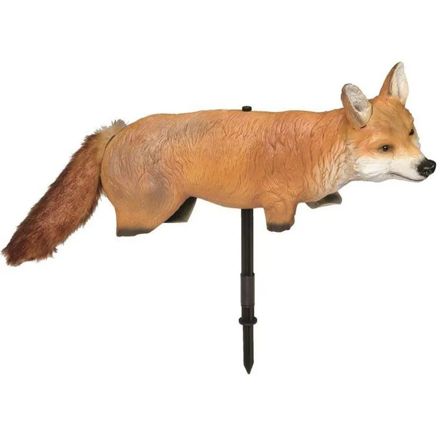 Kunststof vos met bewegende staart 75 x 15 x 35 cm | Vogelverjager