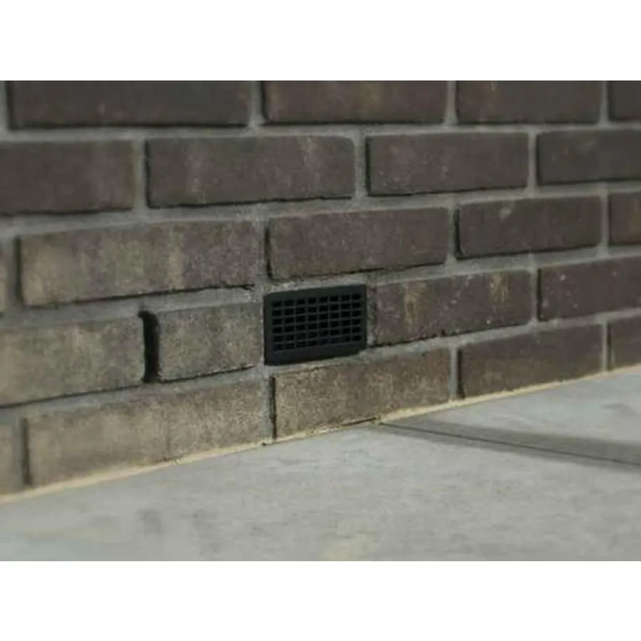 RVS renovatierooster 10,5 x 5 cm voor kruipruimteventilatie