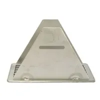 RVS renovatierooster 10,5 x 5 cm voor kruipruimteventilatie