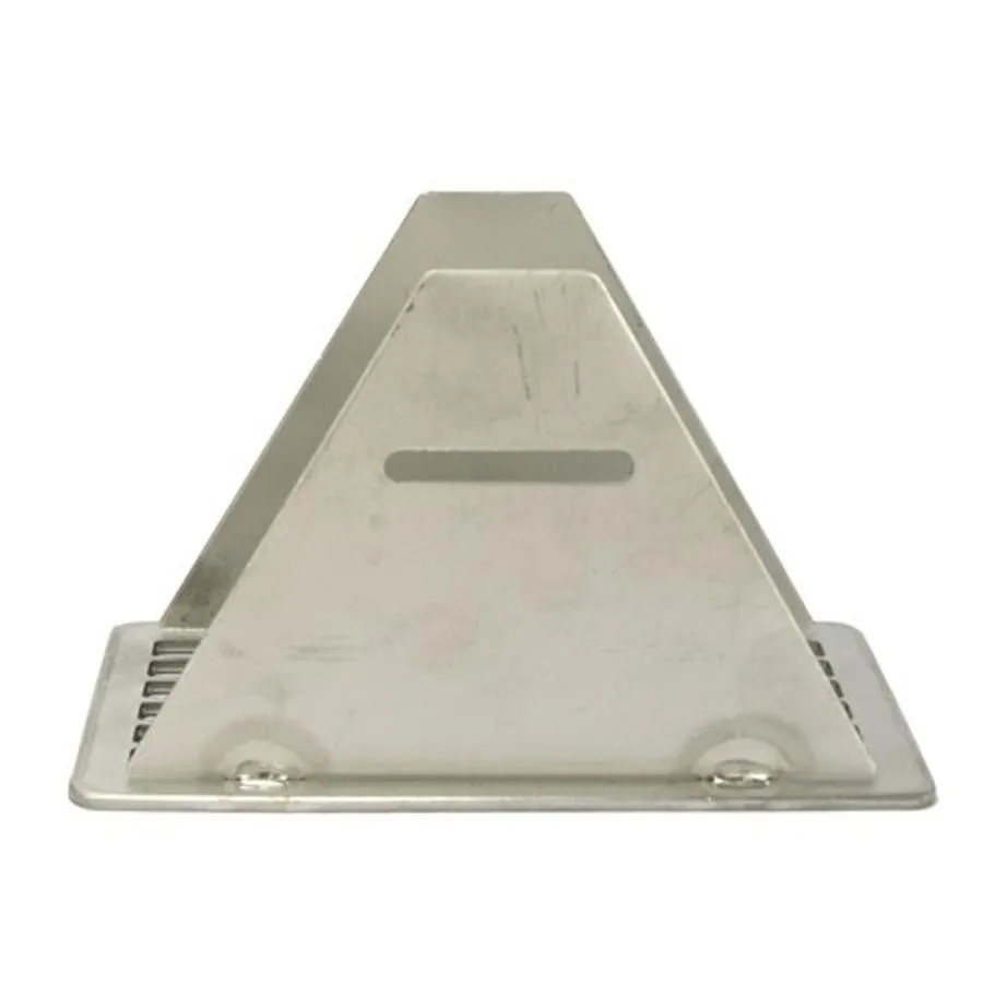 RVS renovatierooster 10,5 x 5 cm voor kruipruimteventilatie