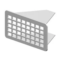 RVS renovatierooster 10,5 x 5 cm voor kruipruimteventilatie