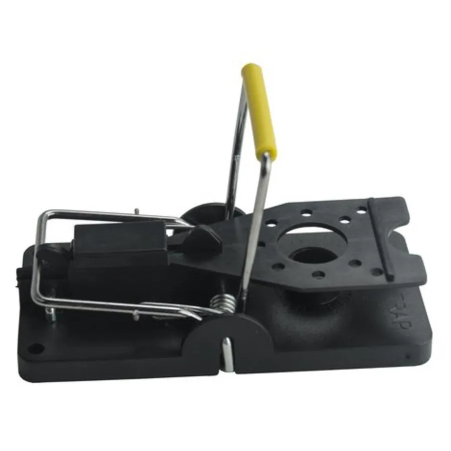 Zelfspannende muizenval | snel te zetten klem met gele controlebalk