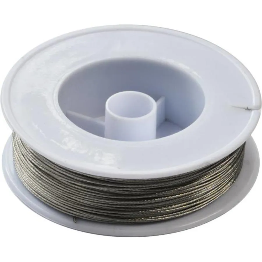 Blank RVS schrikdraad 100 meter voor elektrische afrastering