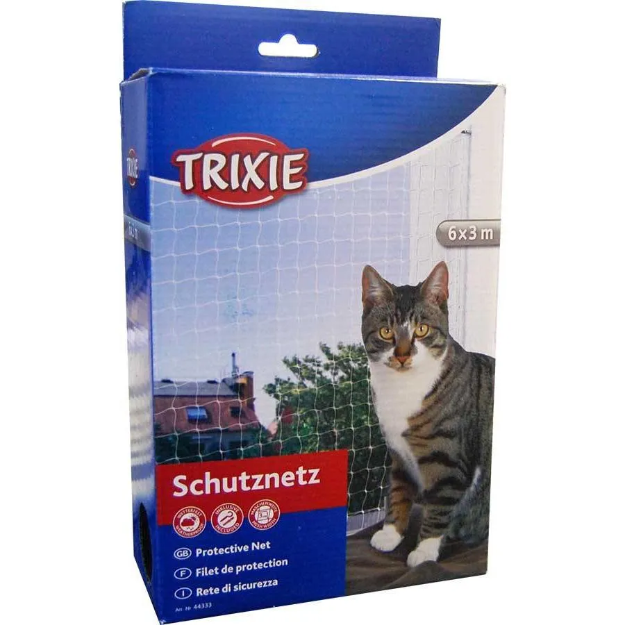 Transparant veiligheidsnet voor katten en vogels 6 x 3 meter