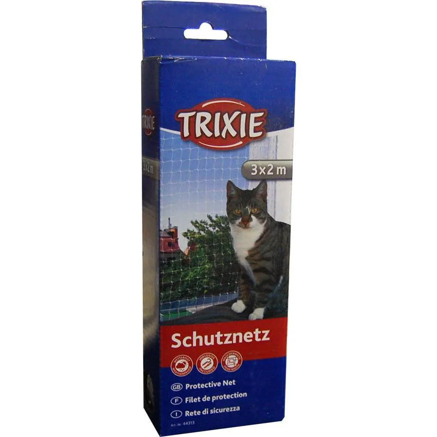 Katten beschermnet zwart 3 x 2 meter voor balkon en raam