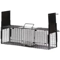 Doorloopval met 2 ingangen 60 x 18 x 20 cm | Levendvangkooi voor ratten