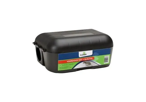 Luxan Ratten voerdoos met sleutel 27 x 18 x 11 cm