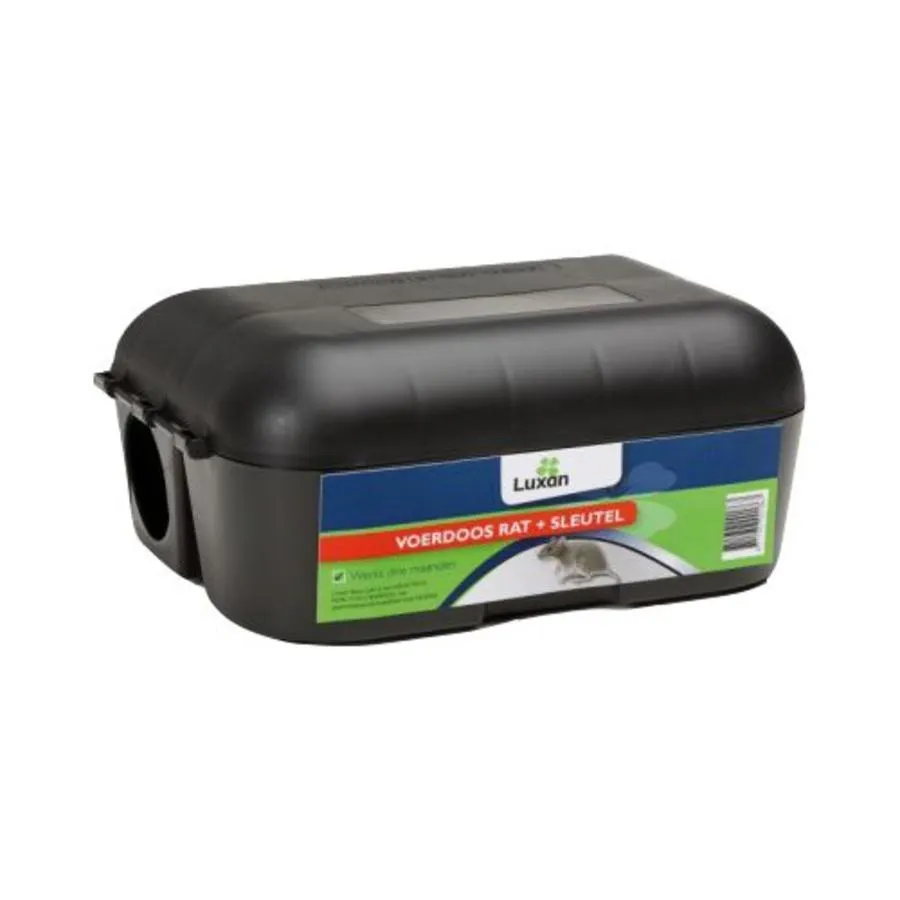 Ratten voerdoos met sleutel 27 x 18 x 11 cm
