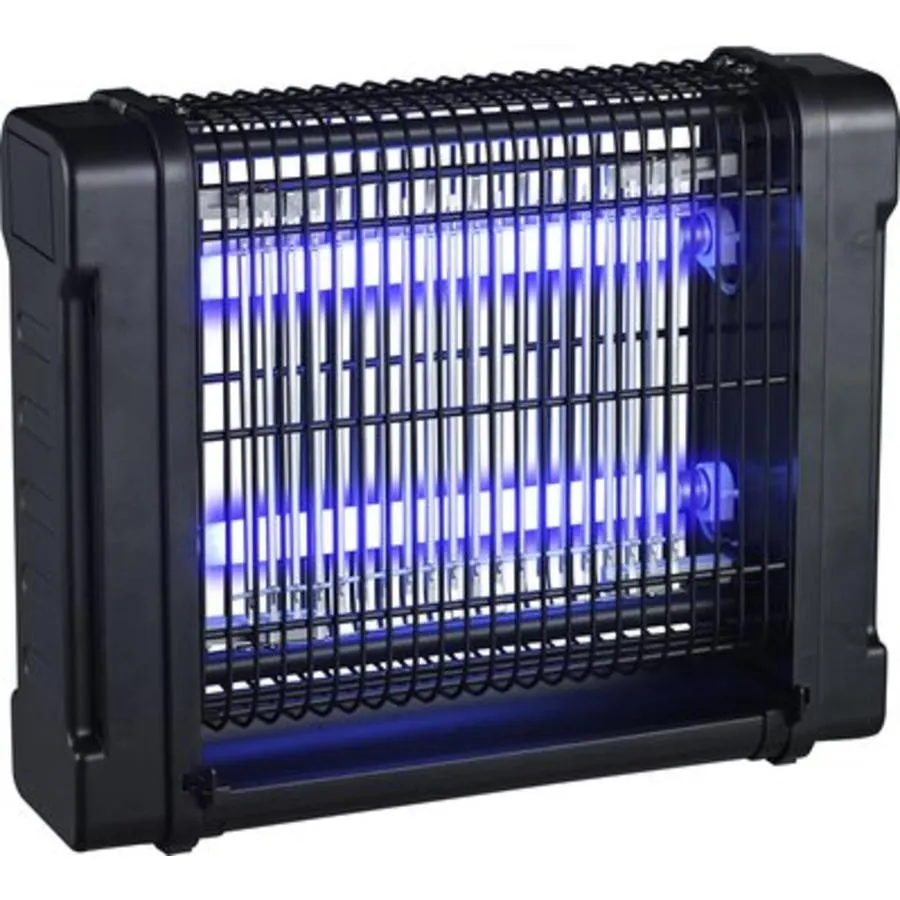 Insectenlamp 2x6 Watt met UV-A en elektrocutierooster | 30 m²