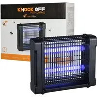 Insectenlamp 2x6 Watt met UV-A en elektrocutierooster | 30 m²