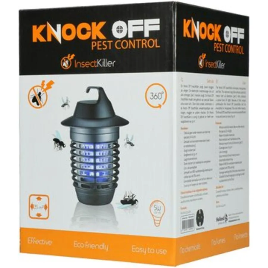 UV-A insectenlamp 5 watt | 360° elektrocutie | bereik tot 35 m²