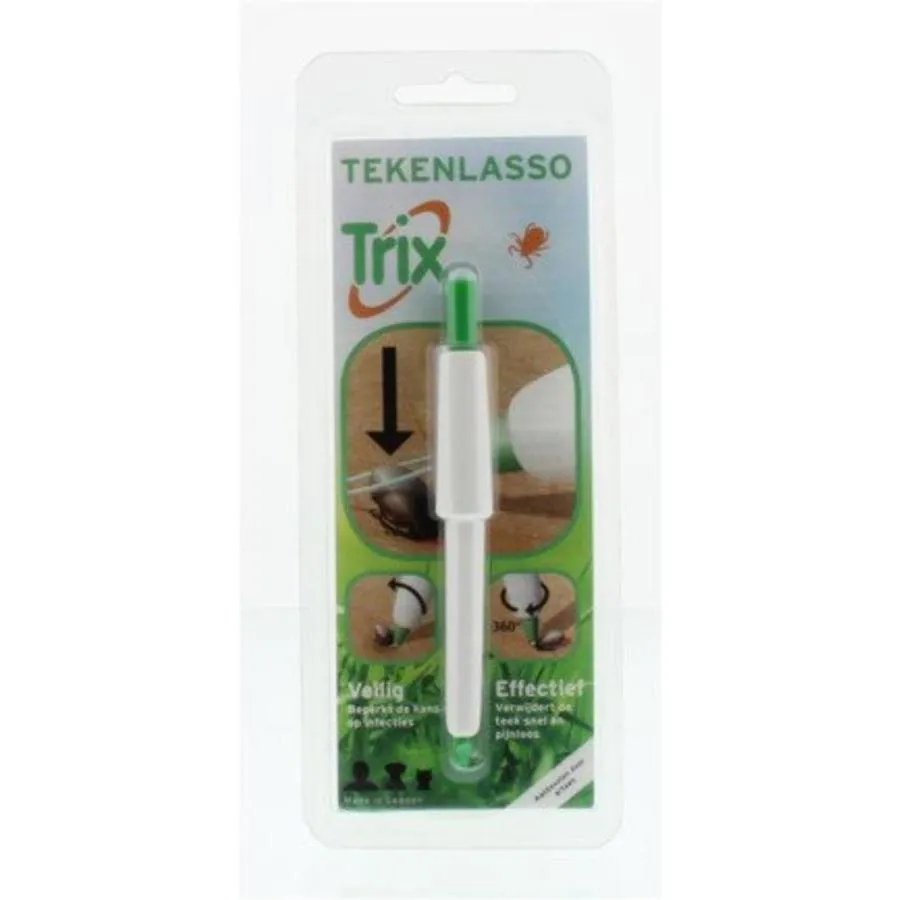 Tekenlasso voor mens en dier | 12 cm | voor kleine en grote teken