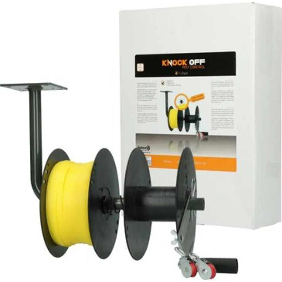 Vliegenlint complete set 400 meter geel voor stal en kas