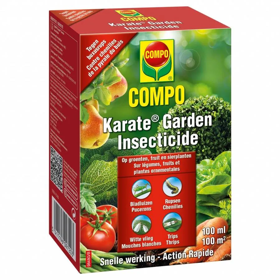 Karate Garden insecticide concentraat 100 ml tegen buxusrups en bladluis