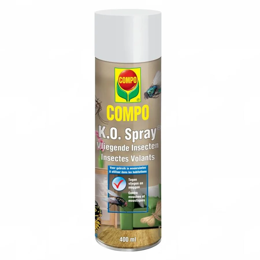 K.O. Spray tegen vliegen, muggen en motten | 400 ml