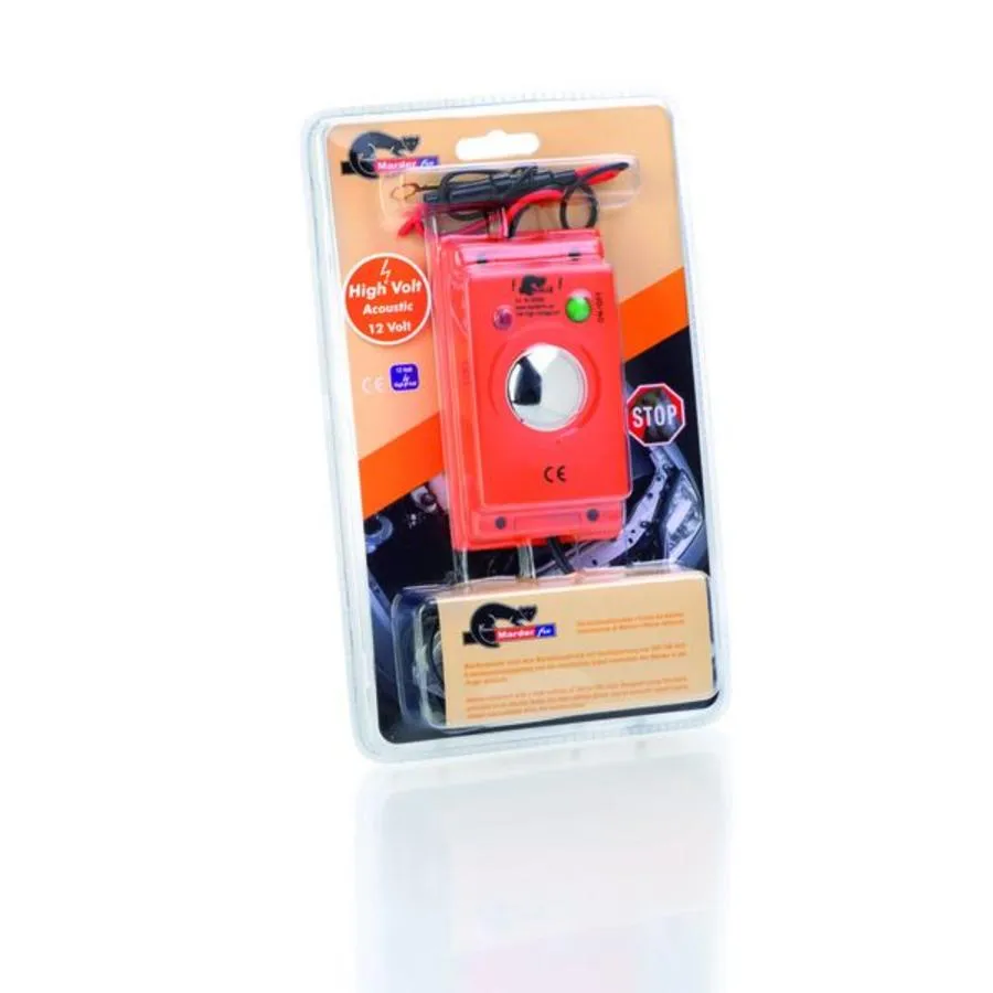 Marterverjager auto 12V met ultrasoon geluid en hoogspanning 300-700V