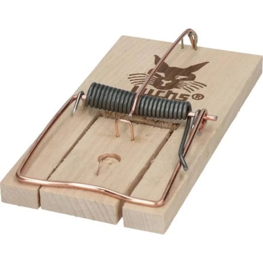 Houten rattenklem 17,5 x 9,5 cm | krachtige herbruikbare slagval