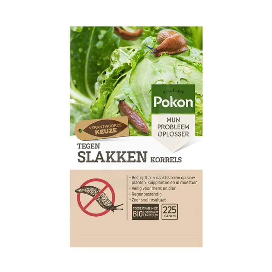 Bio slakkenkorrels tegen naaktslakken 225 gram | voor 75 m²