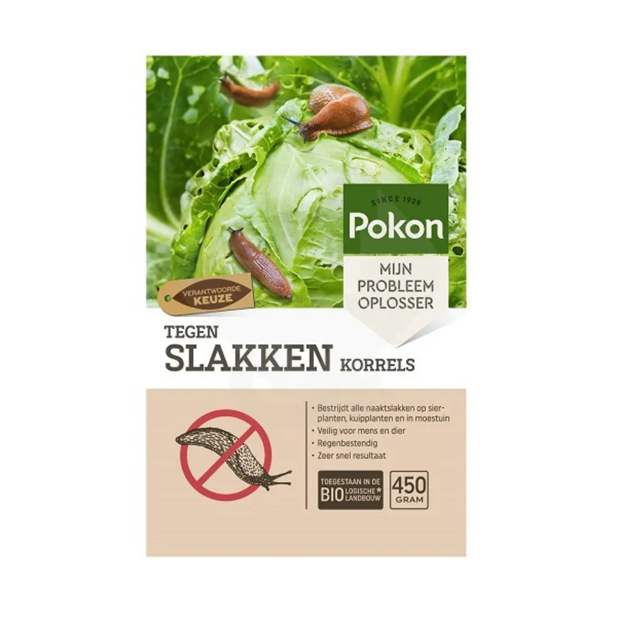 Bio Tegen Slakken Korrels 450 gram | Tegen naaktslakken | 150 m²