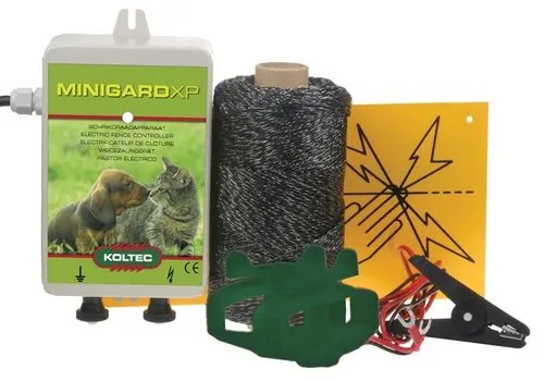 Koltec Minigard XP Tuinset  met schrikdraadapparaat en 250 meter draad