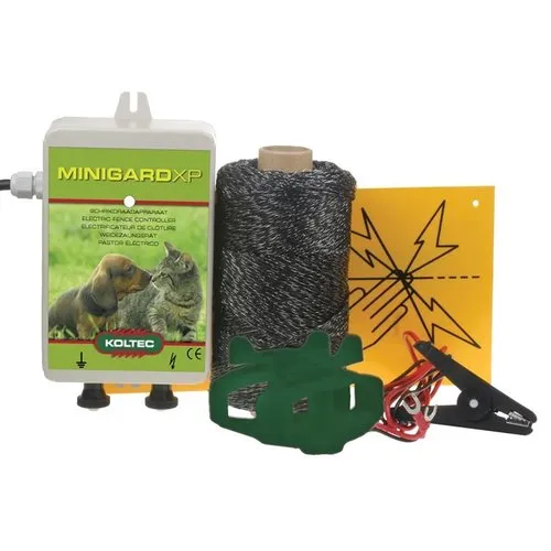 Koltec Minigard XP Tuinset  met schrikdraadapparaat en 250 meter draad