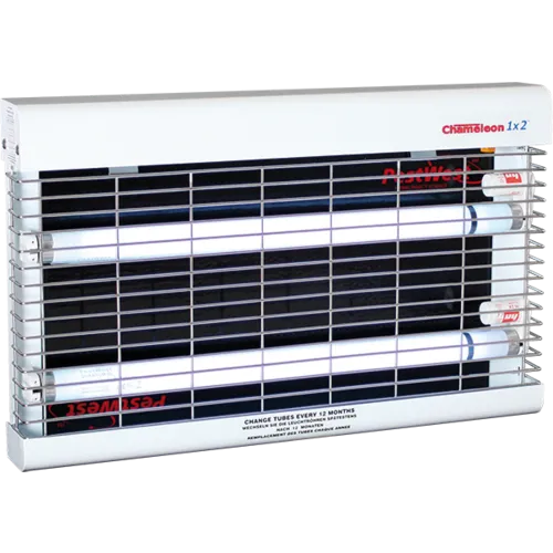 PestWest Chameleon 1x2 Vliegenlamp Wit | 2 x 15 Watt UV-A | 90 m²