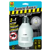 Ultrasone LED-lamp muizen en ratten verjager 40 m² | 600 lumen | E27