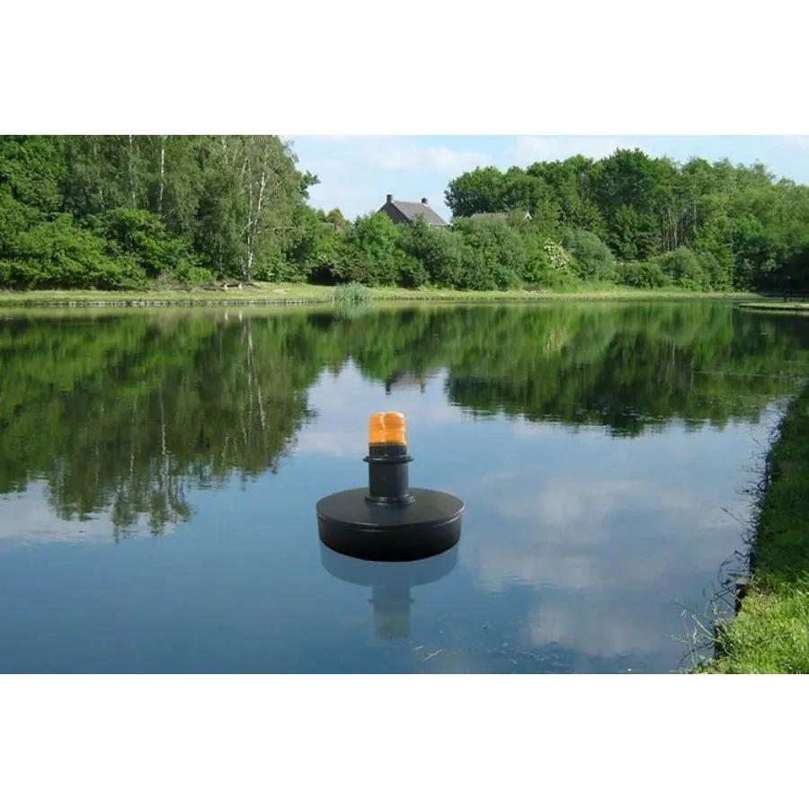 Drijvende flitslicht vogelverjager oranje | bereik >3500 m² | 50 x 90 cm