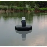 Oranje flitslicht op drijver | vogelverjager voor waterpartijen >3500 m²