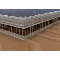Zonnepaneel vogelwering RVS 1 meter x 16 cm tegen vogels en marters