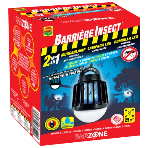 COMPO 2 in 1 insectenlamp en LED campinglamp