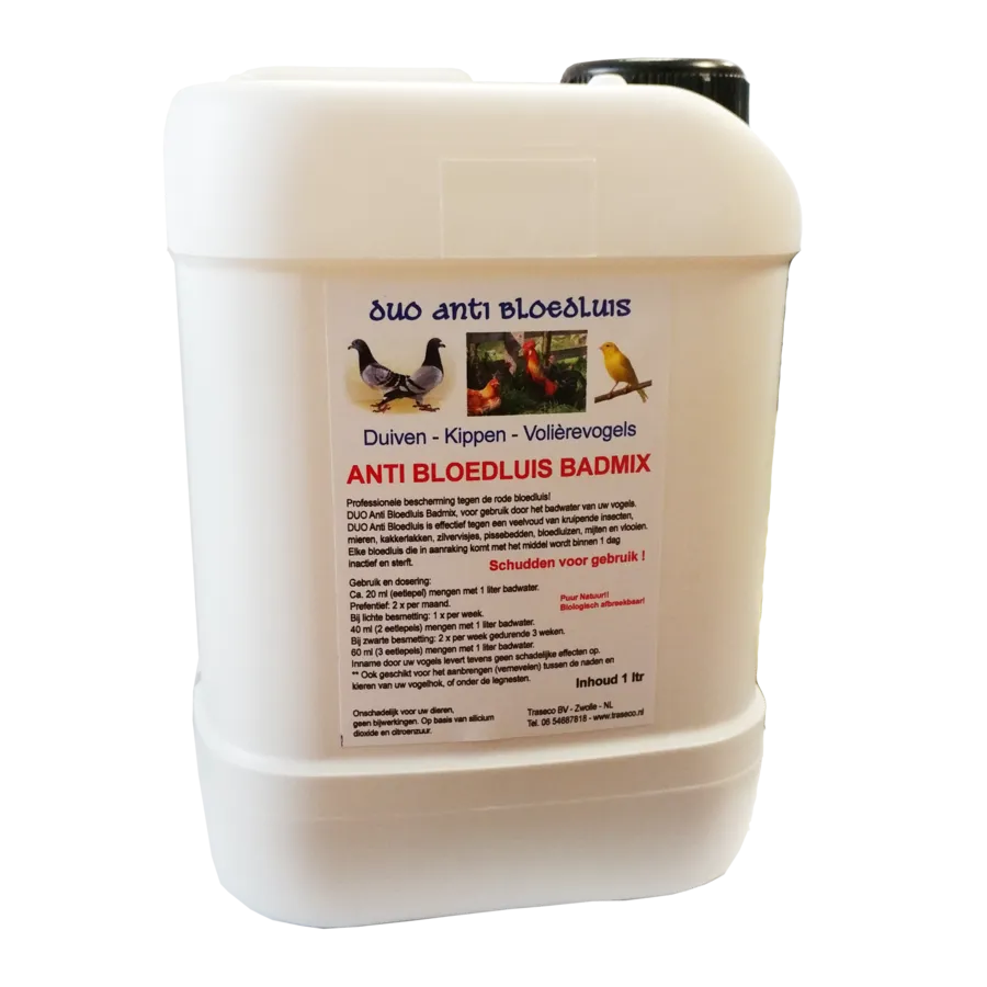 Anti bloedluis badmix 5 liter voor vogels en vogelverblijven