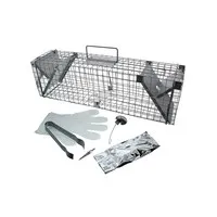 Rattenvangkooi 65 x 17 x 20 cm met 2 ingangen voor levend vangen