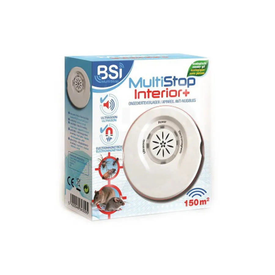 Multistop Interior+ ultrasone en elektromagnetische ongedierteverjager 150 m²