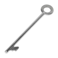 Metalen sleutel voor VR Rat Station Black | 9 cm reservesleutel