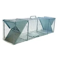 Vossen vangkooi met 2 ingangen 122 x 29 x 32 cm