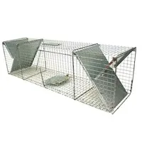 Vossen vangkooi met 2 ingangen 122 x 29 x 32 cm
