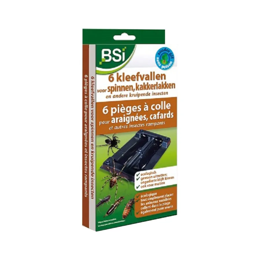 Lijmvallen voor kruipende insecten met lokkende werking | 6 stuks