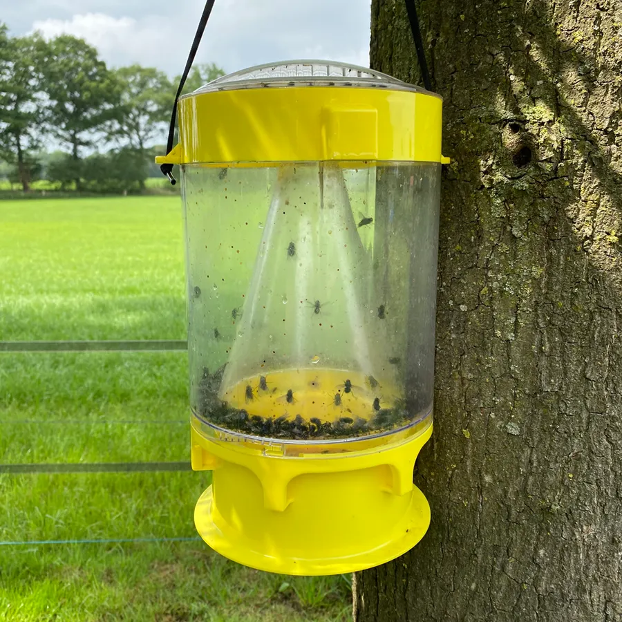 Flynip XL vliegenval voor buiten | tot 100.000 vliegen | 23,6 x 23 x 36,5 cm