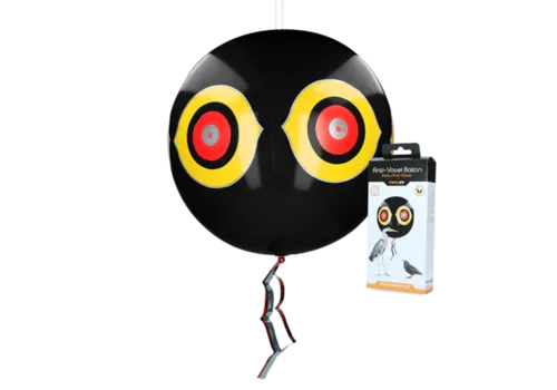 Knock Pest Vogel verjagende ballon zwart