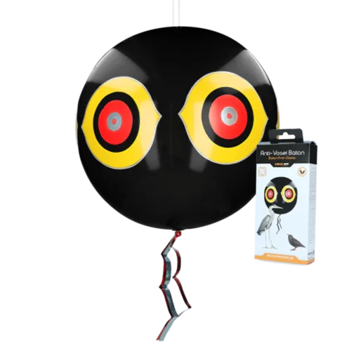 Knock Pest Vogel verjagende ballon zwart